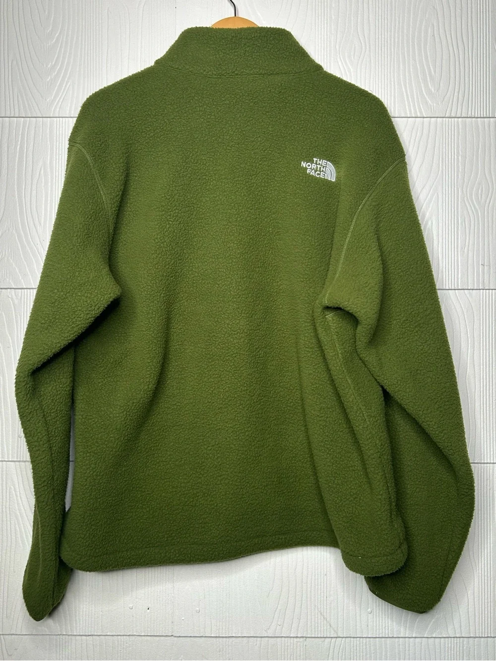 The North Face Olive Green Half-Zip Fleece Pullover